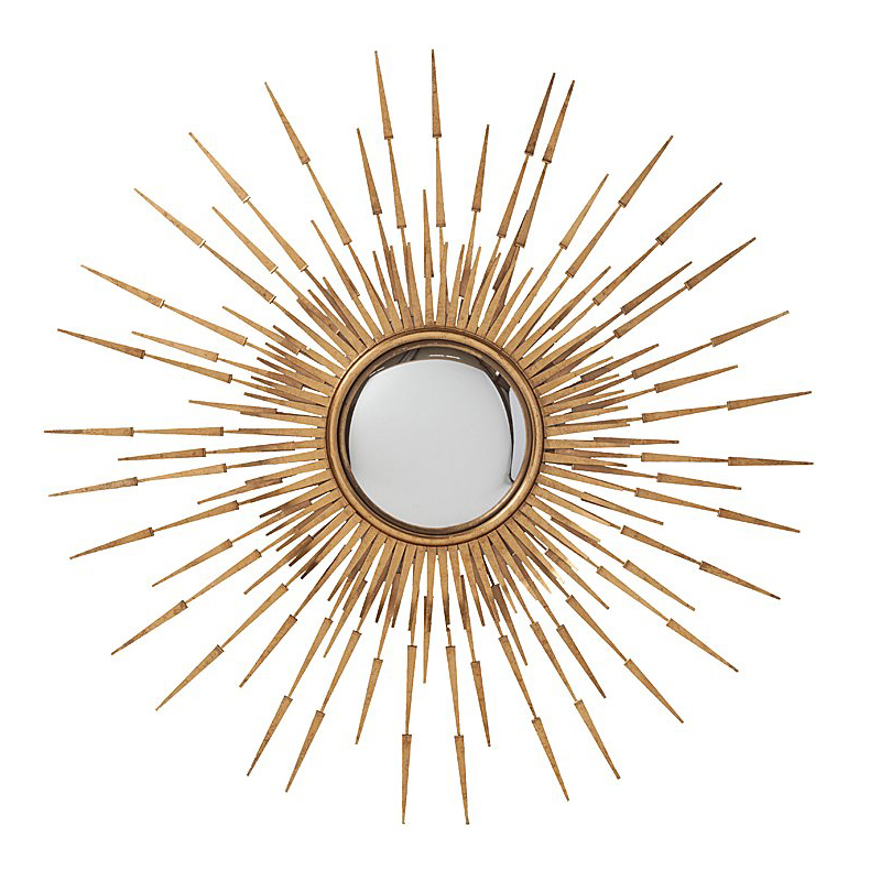 Зеркало-солнце Golden Sun Long Rays Золотой в Челябинске | Loft Concept 