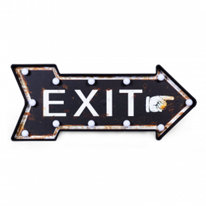 Аксессуар на стену Exit Белый Темно-синий Аксессуар на стену Exit Белый Темно-синий в Челябинске | Loft Concept