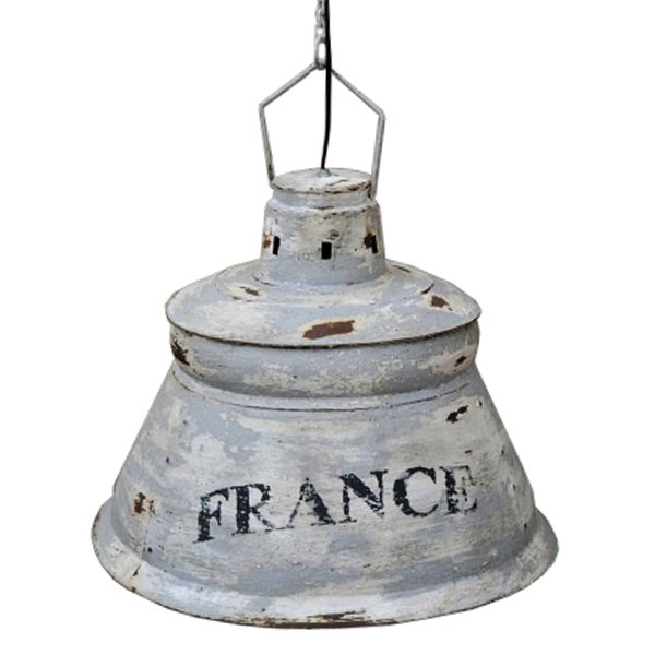 Подвесной светильник винтаж Loft France Серый Подвесной светильник винтаж Loft France Серый в Челябинске | Loft Concept