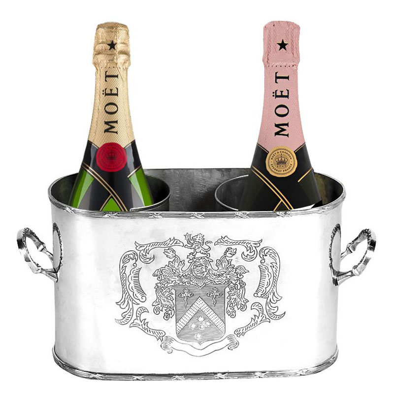 Ведерко для шампанского Eichholtz WINE COOLER MAGGIA DOUBLE Никель Ведерко для шампанского Eichholtz WINE COOLER MAGGIA DOUBLE Никель в Челябинске | Loft Concept