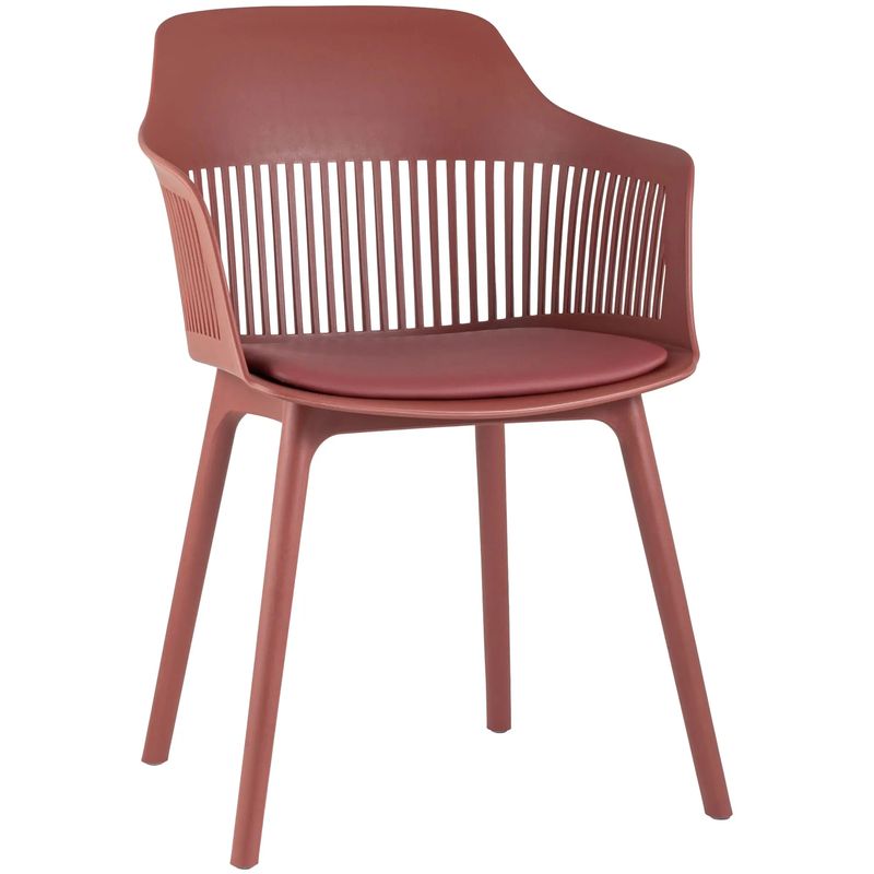 Стул Crocus Chair Терракотовый цвет Подушка эко-кожа Терракотовый Стул Crocus Chair Терракотовый цвет Подушка эко-кожа Терракотовый в Челябинске | Loft Concept