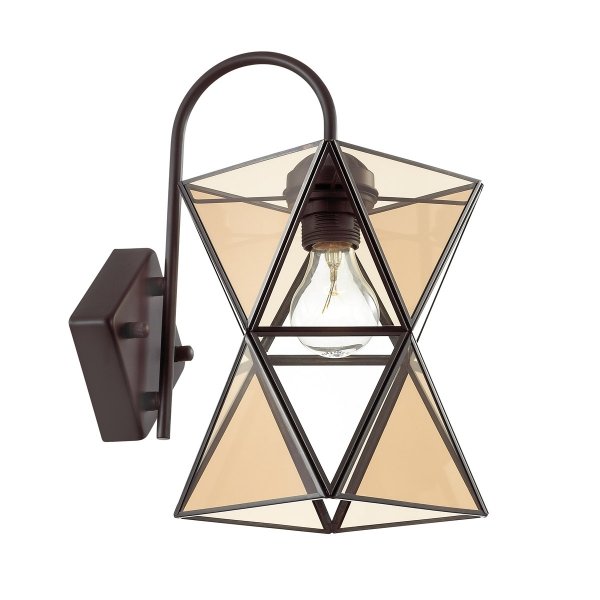 Бра PolyPyramid Glass Bra Cognac Янтарь (Amber) Бра PolyPyramid Glass Bra Cognac Янтарь (Amber) в Челябинске | Loft Concept