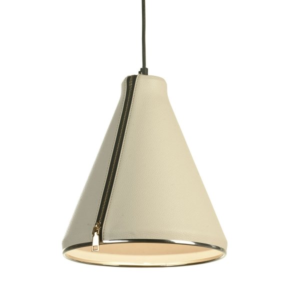 Подвесной светильник Leather Cone Beige Pendant Подвесной светильник Leather Cone Beige Pendant в Челябинске | Loft Concept