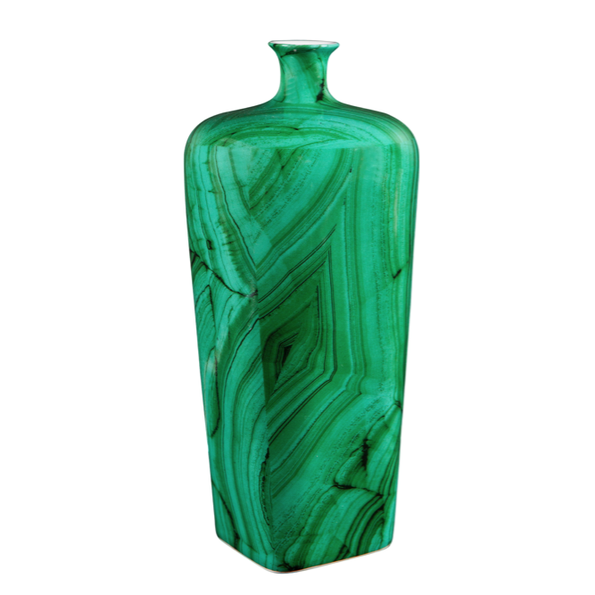 Ваза Malachite Vase flask Малахит Ваза Malachite Vase flask Малахит в Челябинске | Loft Concept