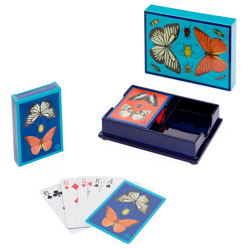 Игральные карты BOTANIST LACQUER CARD SET Jonathan Adler Синий Голубой Мульти Игральные карты BOTANIST LACQUER CARD SET Jonathan Adler Синий Голубой Мульти в Челябинске | Loft Concept