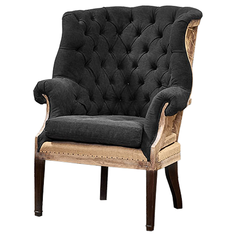 Кресло Gamilton Armchair Graphite Графитовый Коричневый Кресло Gamilton Armchair Graphite Графитовый Коричневый в Челябинске | Loft Concept
