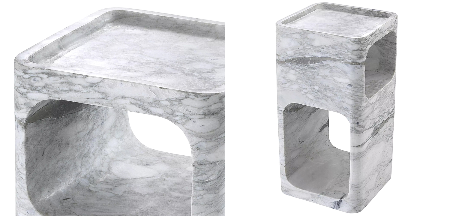 Приставной стол Eichholtz Side Table Adler Marble - фото
