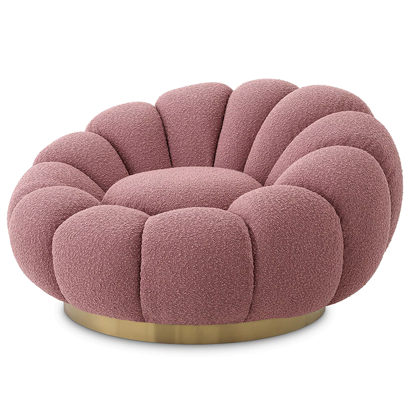 Кресло Eichholtz Swivel Chair Mello Rose Дымчатая Роза Латунь Кресло Eichholtz Swivel Chair Mello Rose Дымчатая Роза Латунь в Челябинске | Loft Concept