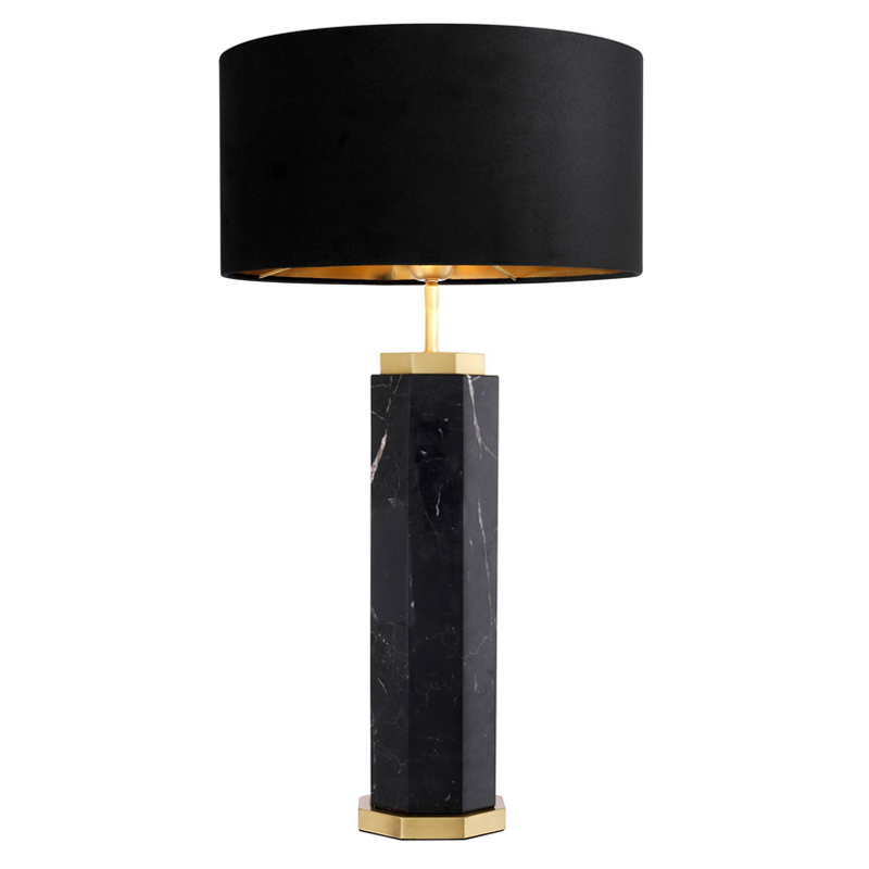 Настольная лампа Eichholtz Table Lamp Newman Black Латунь Античная полированная Черный Настольная лампа Eichholtz Table Lamp Newman Black Латунь Античная полированная Черный в Челябинске | Loft Concept