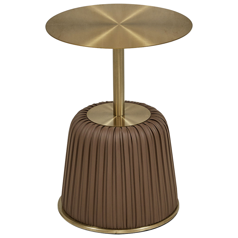 Приставной стол Orlaith Brown Gold Side Table Золотой Коричневый Приставной стол Orlaith Brown Gold Side Table Золотой Коричневый в Челябинске | Loft Concept