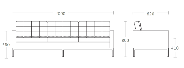 Диван Florence Knoll sofa Диван Florence Knoll sofa в Челябинске