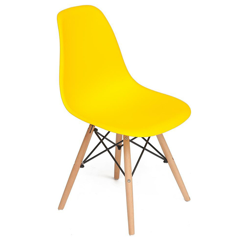 Стул DSW yellow Желтый Древесина Стул DSW yellow Желтый Древесина в Челябинске | Loft Concept