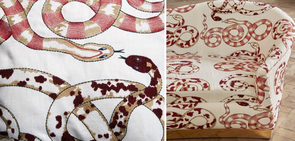 Диван KELLY SOFA Venimeuses Snake Embroidery Диван KELLY SOFA Venimeuses Snake Embroidery - Loft-Concept в Челябинске