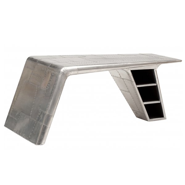 Рабочий стол Aviator desk Restoration Hardware Нержавеющая сталь Рабочий стол Aviator desk Restoration Hardware Нержавеющая сталь в Челябинске | Loft Concept