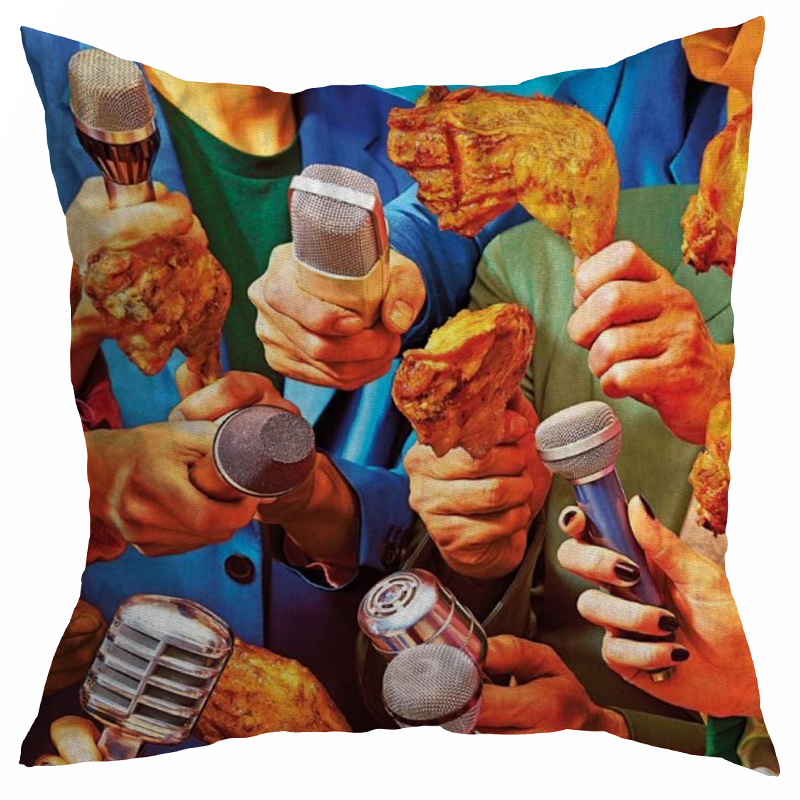 Декоративная подушка Seletti Cushion Reporters Мульти в Челябинске | Loft Concept 