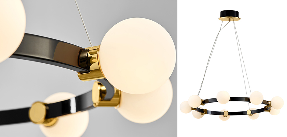 Люстра Hoop Balls Chandelier Люстра Hoop Balls Chandelier - Loft-Concept в Челябинске