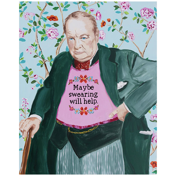 Картина "Winston Churchill Thinks Swearing Will Make It Better" Мульти Картина "Winston Churchill Thinks Swearing Will Make It Better" Мульти в Челябинске | Loft Concept