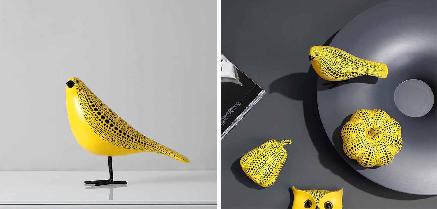 Статуэтка птичка Kusama Yayoi - фото