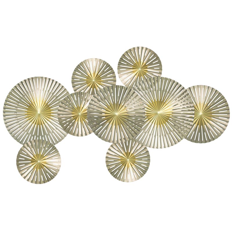 Арт-объект Apollo Gold and Silver Wall Plaque Disc gap 9 Золотой Серебряный Арт-объект Apollo Gold and Silver Wall Plaque Disc gap 9 Золотой Серебряный в Челябинске | Loft Concept
