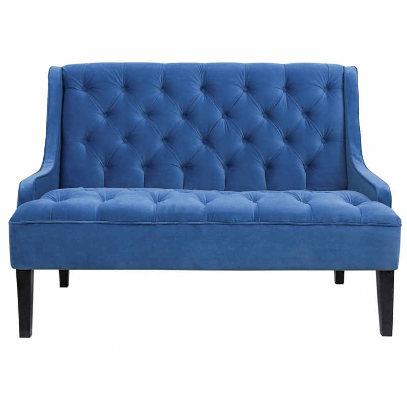 Диван Folket Sofa velour blue Синий Диван Folket Sofa velour blue Синий в Челябинске | Loft Concept