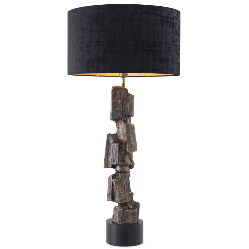 Настольная лампа Eichholtz Table Lamp Noto Винтажная латунь Черный Настольная лампа Eichholtz Table Lamp Noto Винтажная латунь Черный в Челябинске | Loft Concept