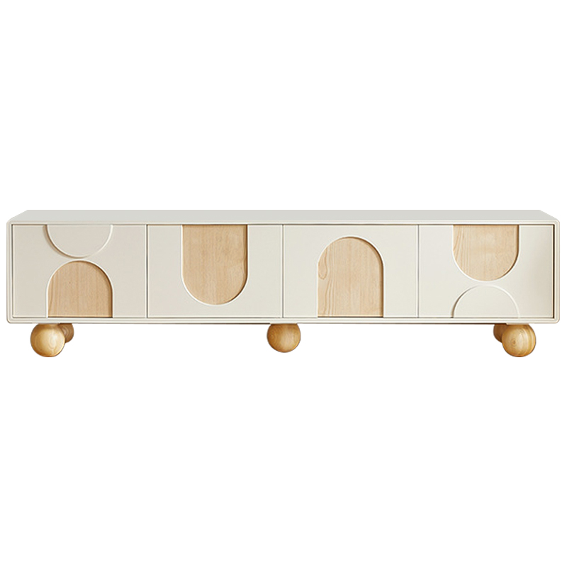ТВ-тумба Bell Wooden Forms TV Stand Бежевый Древесина ТВ-тумба Bell Wooden Forms TV Stand Бежевый Древесина в Челябинске | Loft Concept