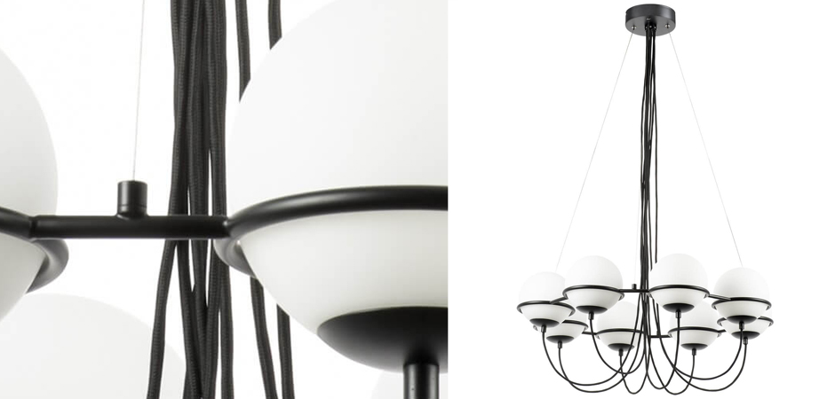 Люстра Melissa Chandelier Black 8 Люстра Melissa Chandelier Black 8 - Loft-Concept в Челябинске
