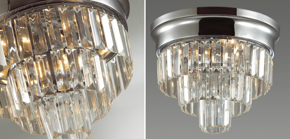 Хрустальная потолочная люстра Crystal Fountain Хром Хрустальная потолочная люстра Crystal Fountain Хром - Loft-Concept в Челябинске