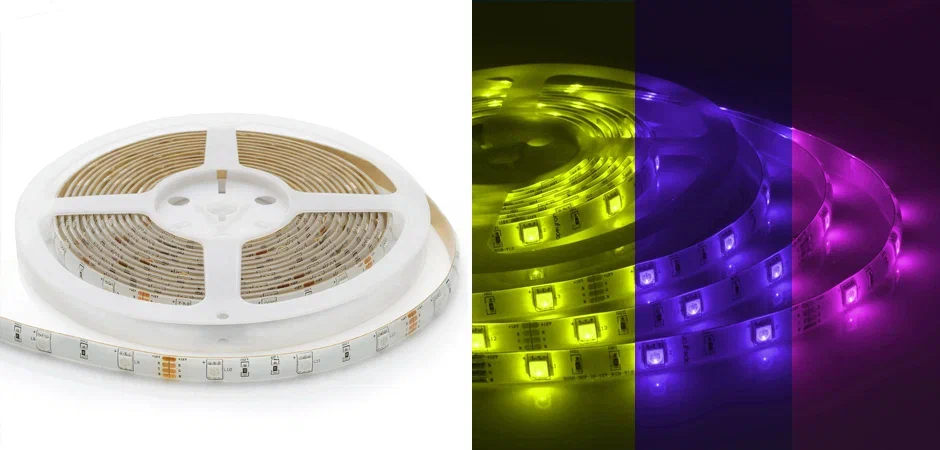 Светодиодная влагозащищенная лента 7,2W/m 30LED/m 5050SMD разноцветная 5M Светодиодная влагозащищенная лента 7,2W/m 30LED/m 5050SMD разноцветная 5M - Loft-Concept в Челябинске