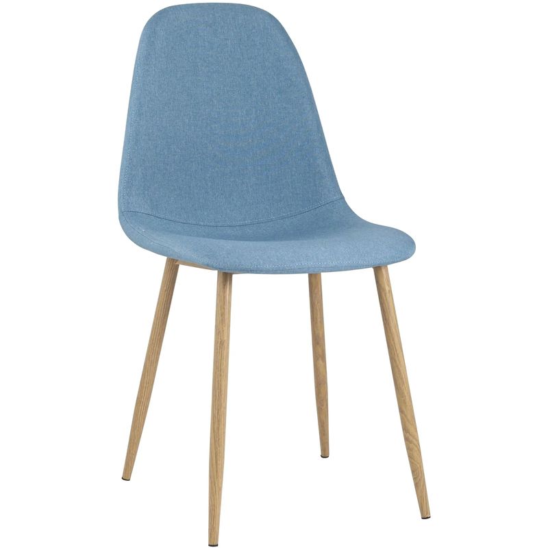 Стул Archie Chair Ткань Голубая Рогожка Голубой Древесина Стул Archie Chair Ткань Голубая Рогожка Голубой Древесина в Челябинске | Loft Concept