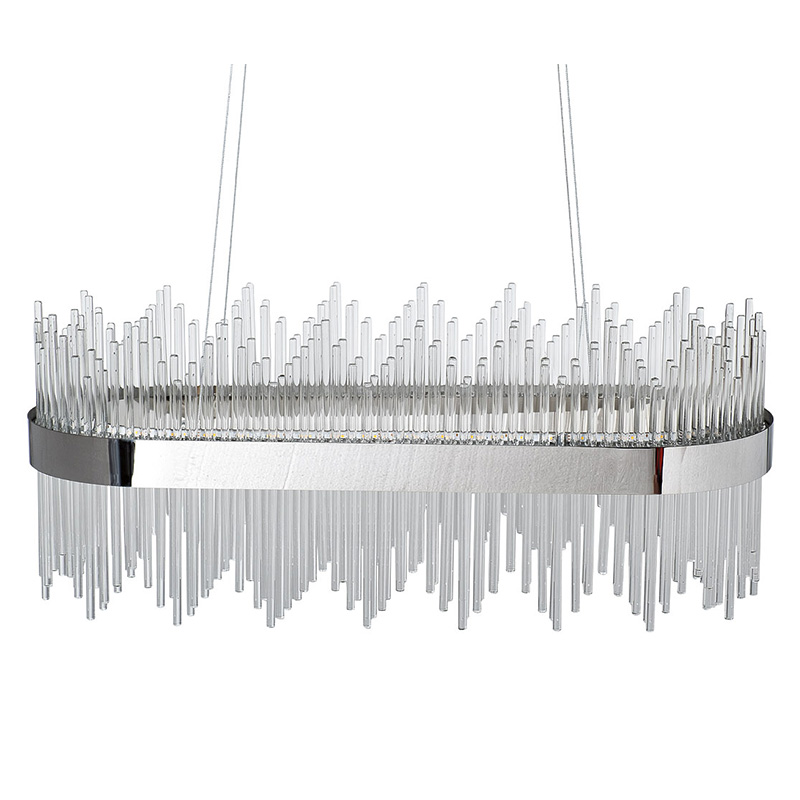 Люстра Nembus Chandelier 80 chrome Хром Прозрачный Люстра Nembus Chandelier 80 chrome Хром Прозрачный в Челябинске | Loft Concept