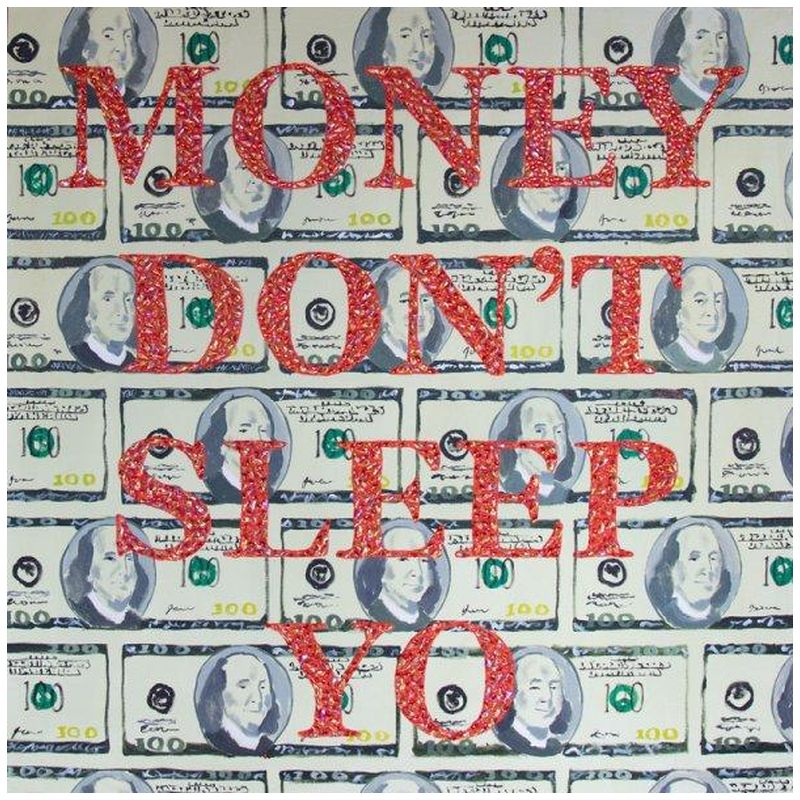 Картина “Money Don’t Sleep Yo” Мульти Картина “Money Don’t Sleep Yo” Мульти в Челябинске | Loft Concept