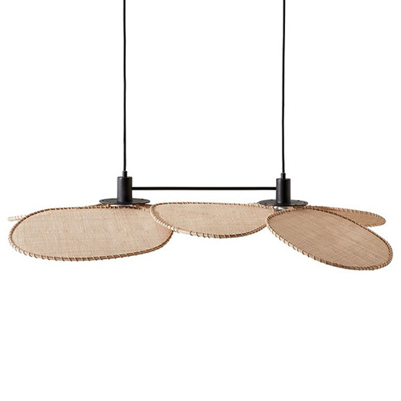 Подвесной светильник Takibi Two Lamp Pendant Древесина Черный Бежевый Подвесной светильник Takibi Two Lamp Pendant Древесина Черный Бежевый в Челябинске | Loft Concept