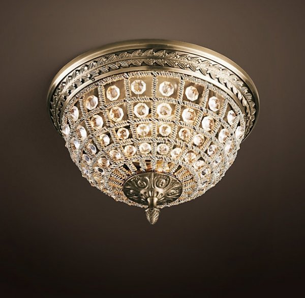 Потолочный светильник RH 19th c. Casbah Crystal Top 30 Темная бронза винтаж Потолочный светильник RH 19th c. Casbah Crystal Top 30 Темная бронза винтаж в Челябинске | Loft Concept