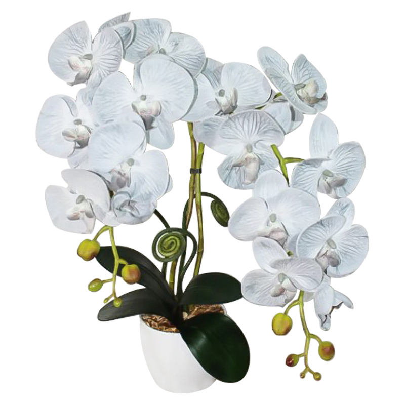Декоративный искусственный цветок Orchid gray Декоративный искусственный цветок Orchid gray в Челябинске | Loft Concept