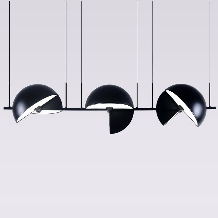 Подвесной светильник Trapeze Triplette by oblure Черный Подвесной светильник Trapeze Triplette by oblure Черный в Челябинске | Loft Concept