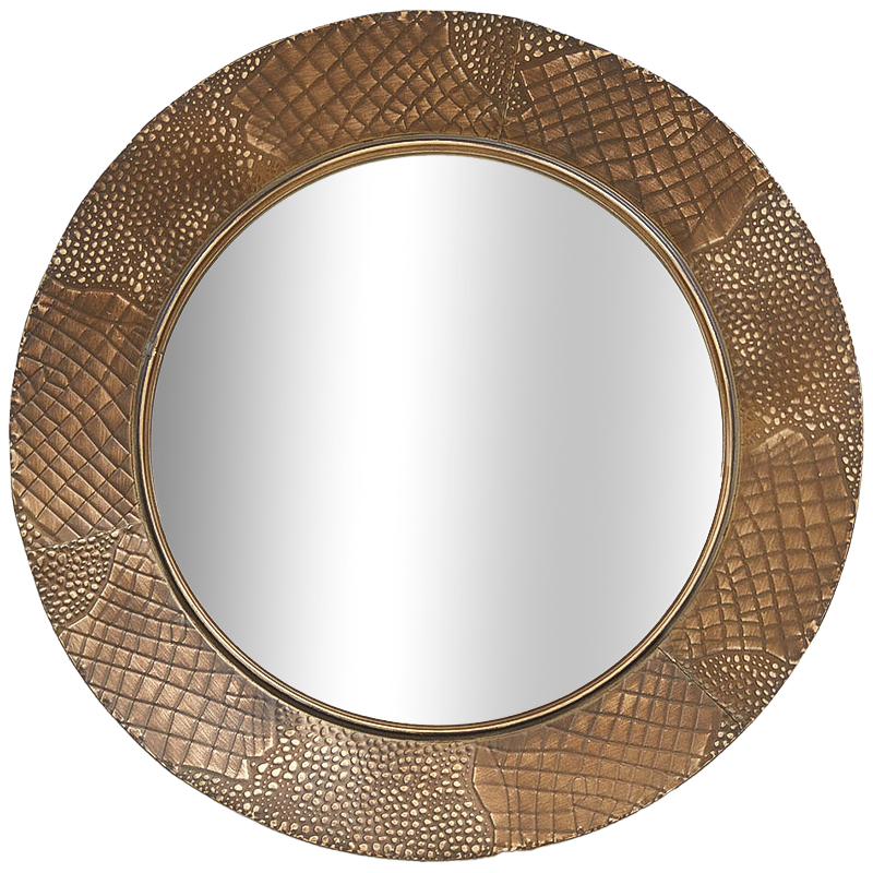 Круглое зеркало Rafferty Round Brass Mirror Латунь Зеркало Круглое зеркало Rafferty Round Brass Mirror Латунь Зеркало в Челябинске | Loft Concept