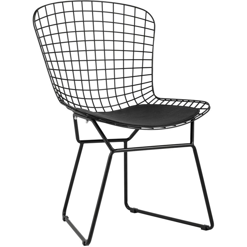 Стул Bertoia Chair Черный Матовый Металл Черный Стул Bertoia Chair Черный Матовый Металл Черный в Челябинске | Loft Concept