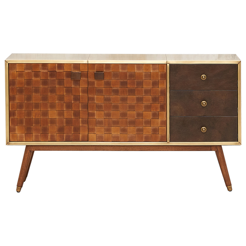 Комод Lanzo Chest of Drawers Коричневый Латунь Комод Lanzo Chest of Drawers Коричневый Латунь в Челябинске | Loft Concept