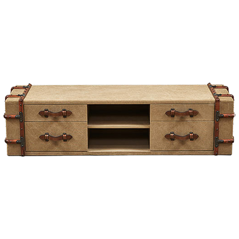 ТВ-тумба Suitcase TV stand Коричневый Бежевый ТВ-тумба Suitcase TV stand Коричневый Бежевый в Челябинске | Loft Concept