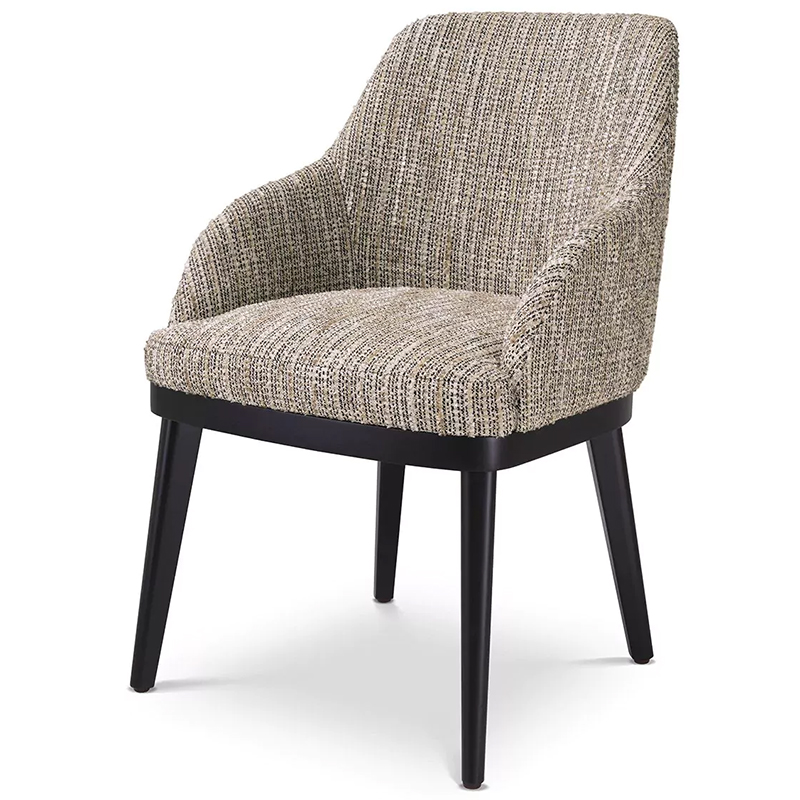 Стул Eichholtz Dining Chair Costa Mademoiselle Beige Бежевый Черный Стул Eichholtz Dining Chair Costa Mademoiselle Beige Бежевый Черный в Челябинске | Loft Concept