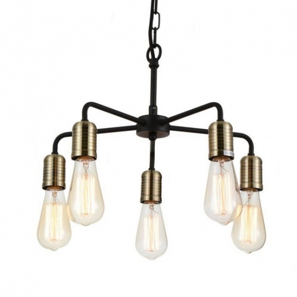 Люстра Bulb Netsch Pendant 5 Черный Люстра Bulb Netsch Pendant 5 Черный в Челябинске | Loft Concept