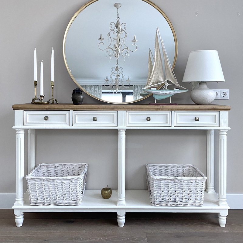 Консоль Gladys Console Белый Консоль Gladys Console Белый в Челябинске | Loft Concept