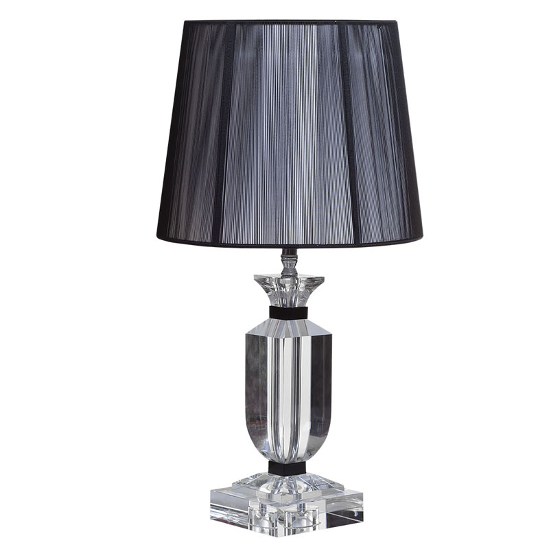 Настольная лампа Crystal Base Table Lamp Черный Настольная лампа Crystal Base Table Lamp Черный в Челябинске | Loft Concept