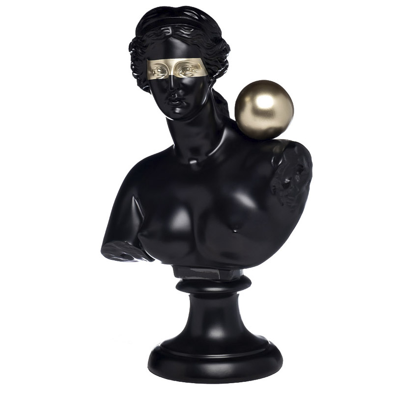 Статуэтка Antique Bust woman Золотой Черный Статуэтка Antique Bust woman Золотой Черный в Челябинске | Loft Concept