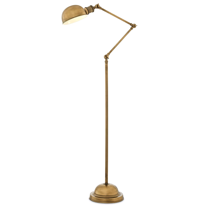 Торшер Eichholtz Floor Lamp Soho Brass Винтажная латунь Латунь Торшер Eichholtz Floor Lamp Soho Brass Винтажная латунь Латунь в Челябинске | Loft Concept