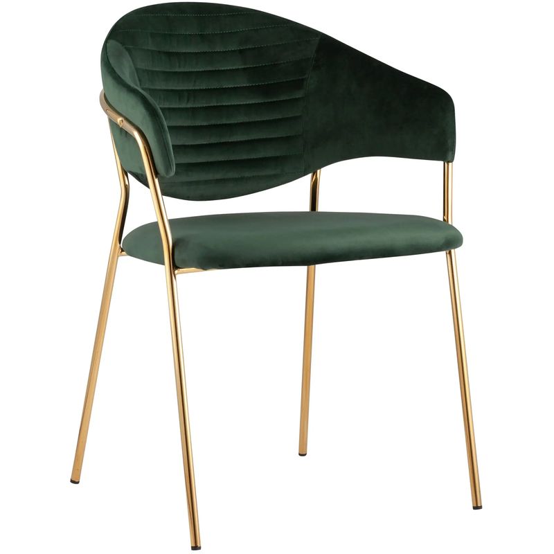 Стул Alexis Chair Пыльно-Зеленый цвет Золотые ножки Зеленый Золотой в Челябинске | Loft Concept 