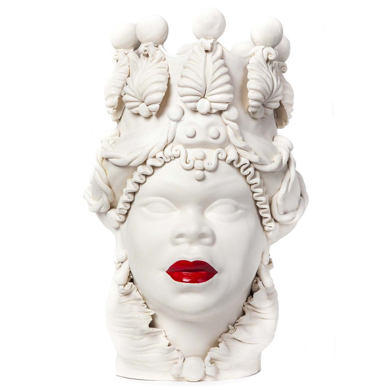 Ваза VASE MORO LADY LIPSTICK Белый Красный Ваза VASE MORO LADY LIPSTICK Белый Красный в Челябинске | Loft Concept