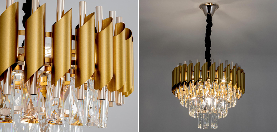 Многоярусная люстра Empire Crystal Gold&Silver Многоярусная люстра Empire Crystal Gold&Silver - Loft-Concept в Челябинске