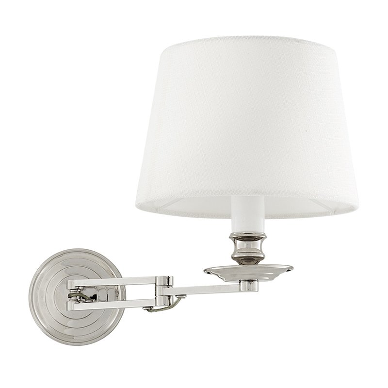 Бра Wall Lamp Eclips Nickel Никель Белый Бра Wall Lamp Eclips Nickel Никель Белый в Челябинске | Loft Concept